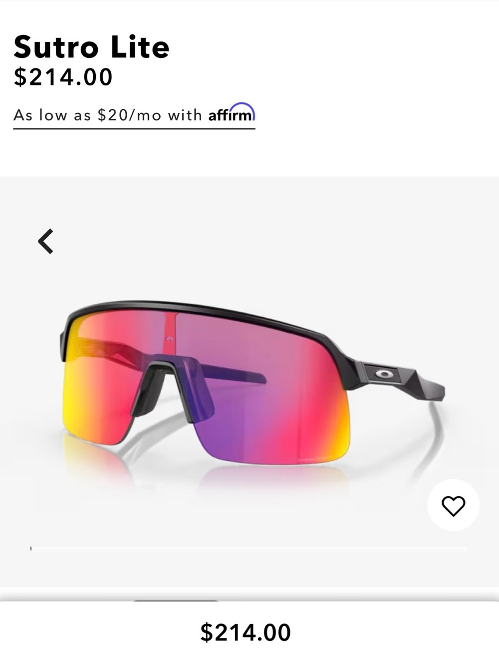 Oakley Sutro Lite Sunglasses - Black Frame with Red-Purple Gradient Lens
